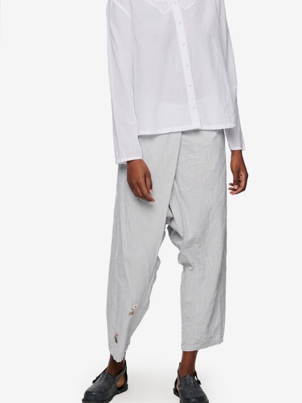 Ewa I Walla Majvi CHECKED TROUSERS, Size Medium